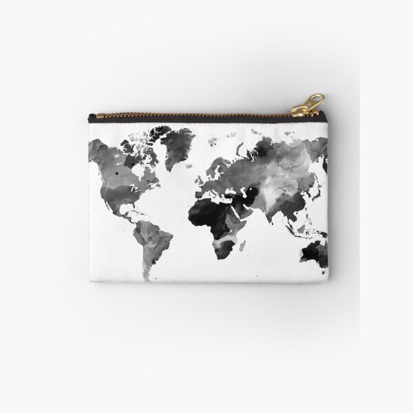 Item preview, Design 42 World Map Greyscale designed and sold by artbylucie.
