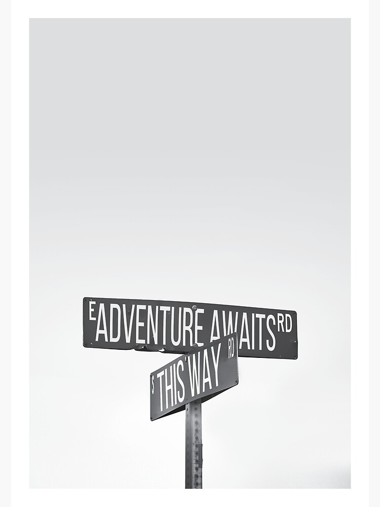 Disover Adventure Awaits Premium Matte Vertical Poster