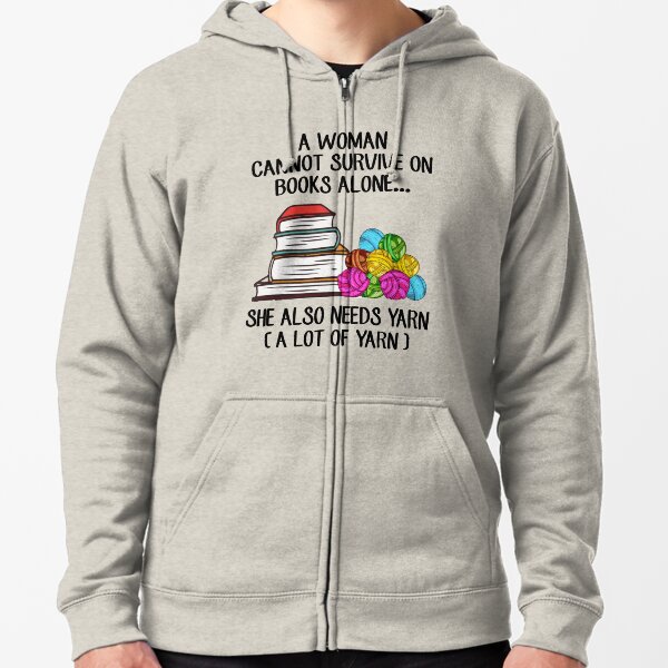 Item preview, A Woman Cannot Survive On Books Alone She Also Needs Yarn designed and sold by Craina.