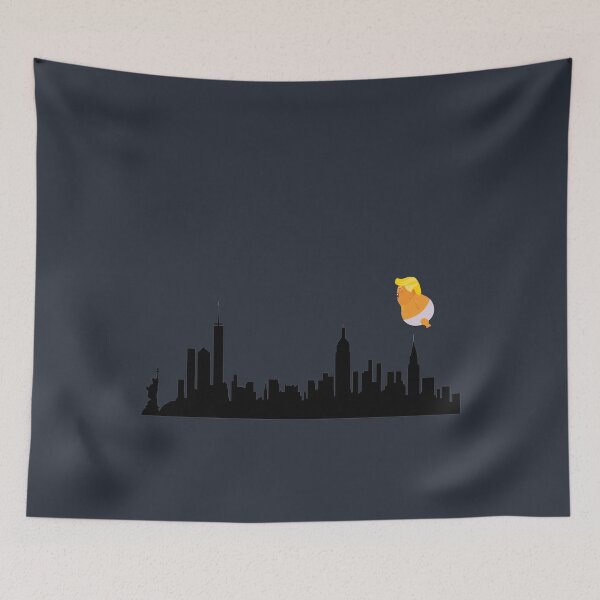 Item preview, Baby Trump Balloon Blimp Fly Over New York designed and sold by DavidLeeDesigns.