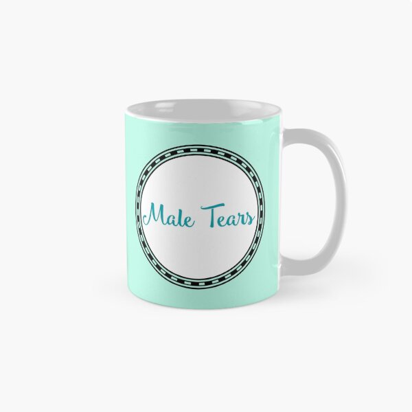 Item preview, Male Tears Feminist mug designed and sold by Ishita Kundu.