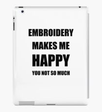 Embroidery Lover Fan Funny Gift Idea Hobby iPad Case/Skin