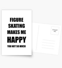 Figure Skating Lover Fan Funny Gift Idea Hobby Postkarten