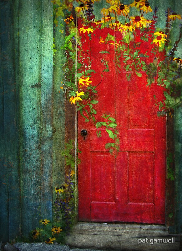 " Behind The Red Door" by pat gamwell | Redbubble