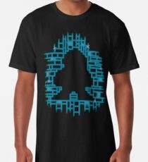 Blaues Mega Longshirt