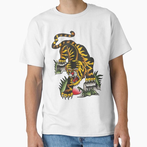 Item preview, Traditional Crawling Tiger Tattoo Design  designed and sold by FOREVER TRUE TATTOO.