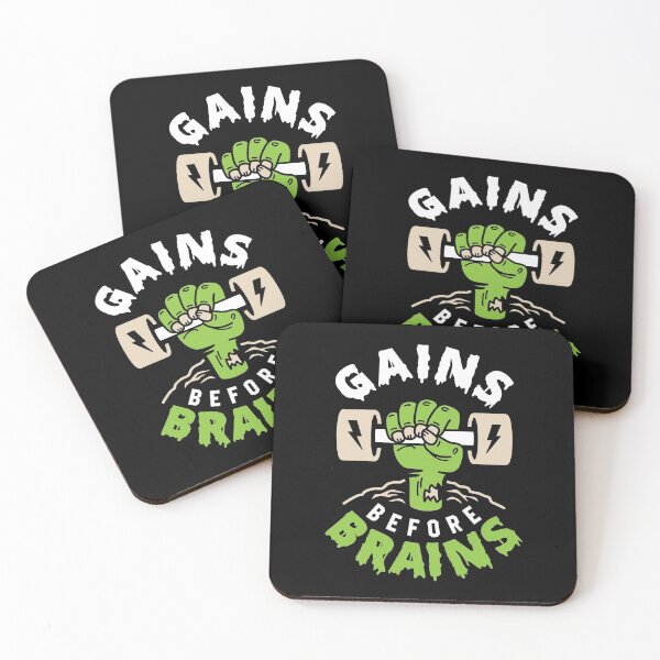 Item preview, Gains Before Brains designed and sold by Brogress Project.