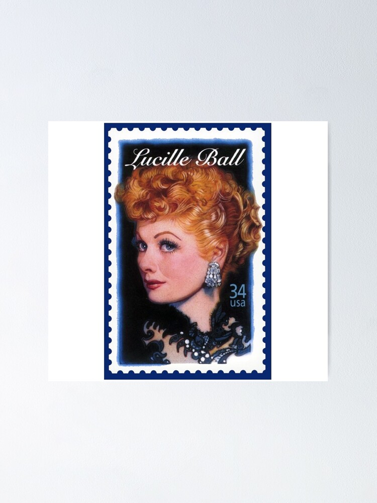 Lucille Ball Stamp Poster