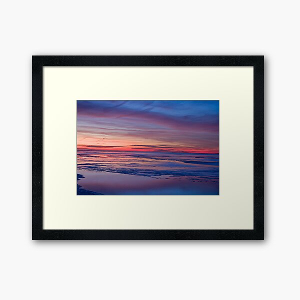 Painted Skies Sunset Long Island NY Framed Art Print