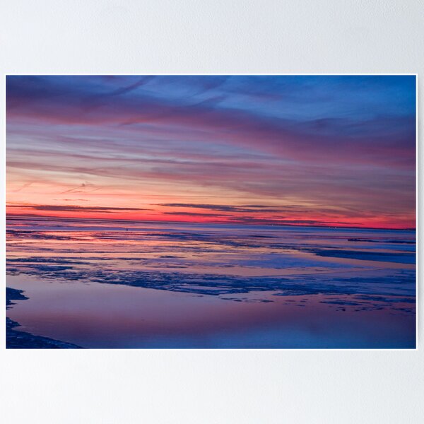 Painted Skies Sunset Long Island NY Poster