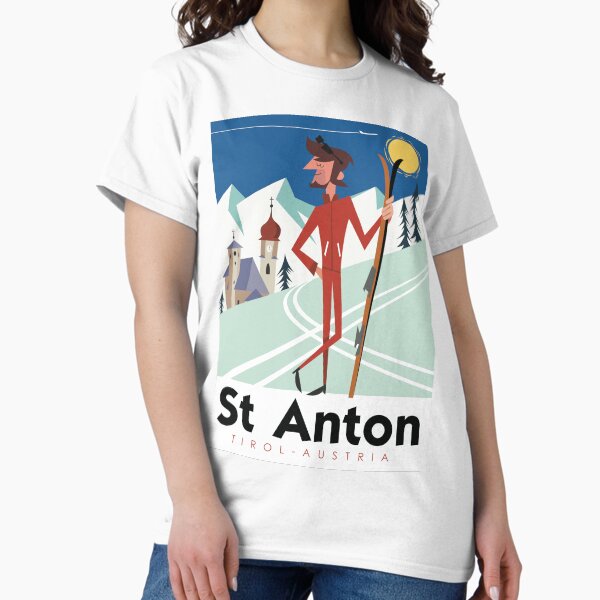 Item preview, St Anton retro ski poster designed and sold by GAGodel.