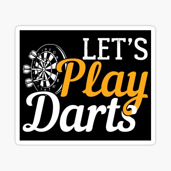 Let's Play Darts | Dartboard- Gift Sticker
