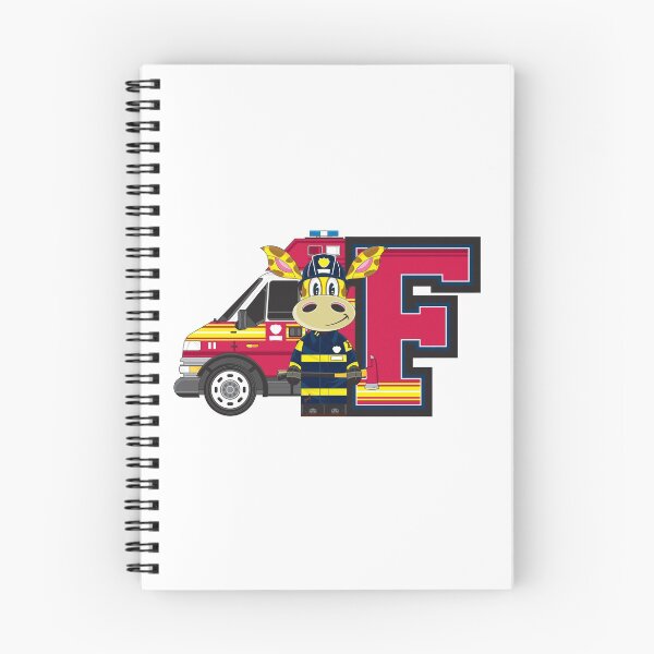 Item preview, F is for Fireman Giraffe designed and sold by MurphyCreative.