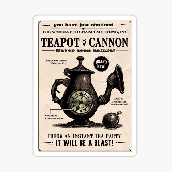 Item preview, Teapot Cannon (Alice Madness Returns) designed and sold by HuckleberryArts.