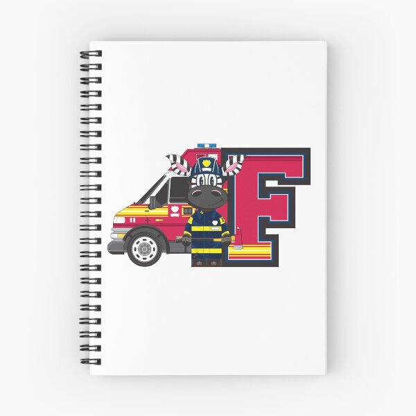Item preview, F is for Fireman Zebra designed and sold by MurphyCreative.
