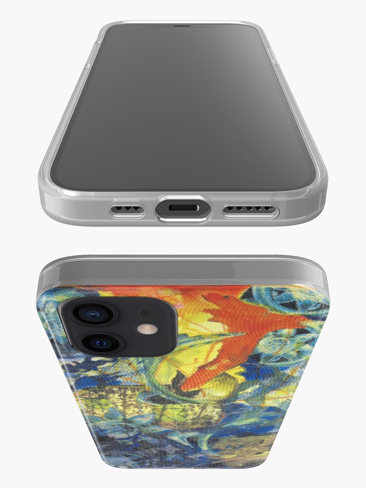 Alternate view of Collage painting art print - In the BLUE iPhone Case & Cover
