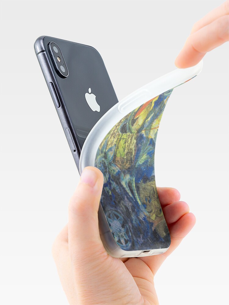 Alternate view of Collage painting art print - In the BLUE iPhone Case & Cover