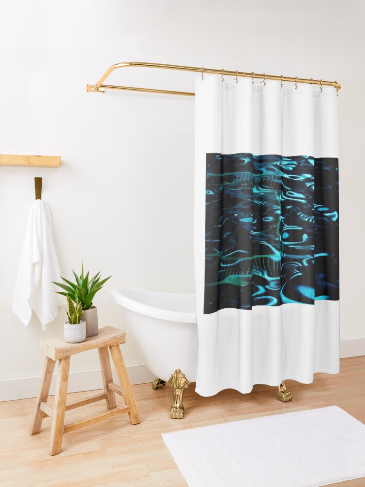 "Water Reflections.....Airport Dubai" Shower Curtain by imikoetz