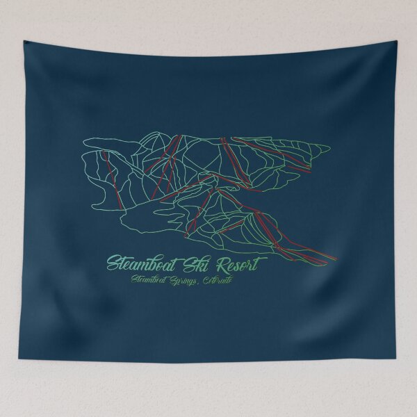Item preview, Steamboat Springs Trail Map  designed and sold by ChasingGnarnia.