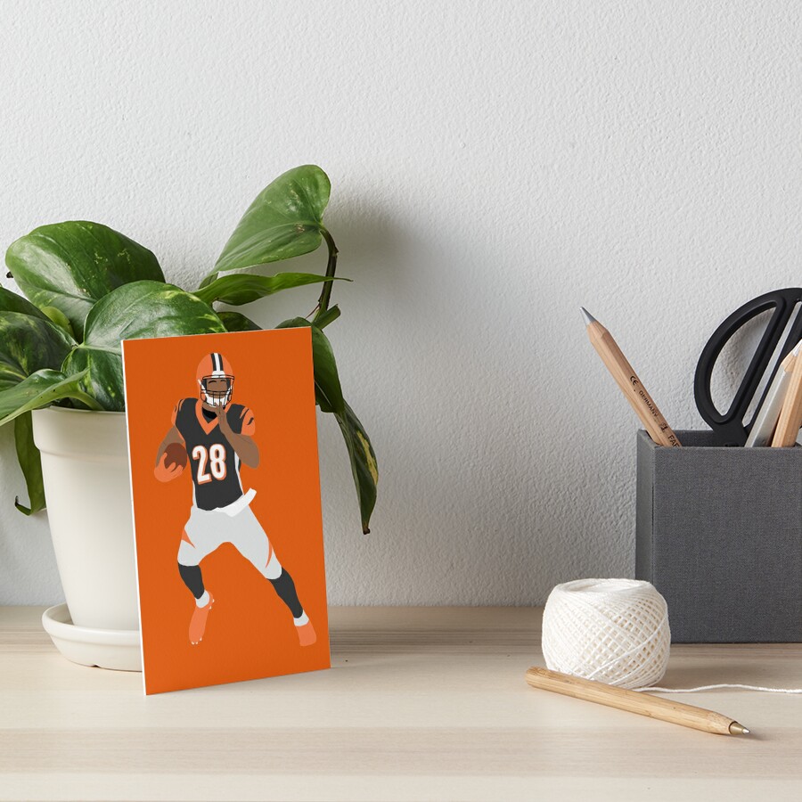 Joe Mixon #27 Running Back Art Board Print for Sale by