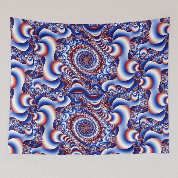 Item preview, red white and blue spirals designed and sold by pinkal.