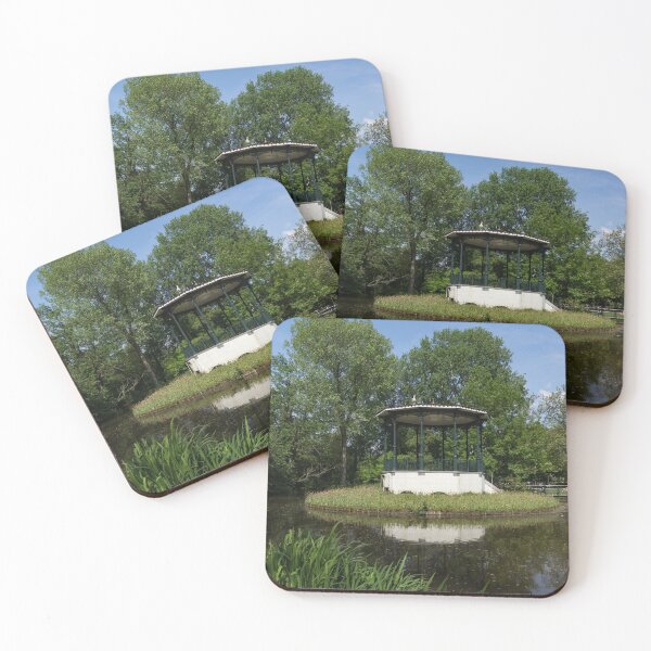 Item preview, Amsterdam Vondelpark - Elegant Garden Gazebo with a Heron on the Roof designed and sold by Georgia Mizuleva.