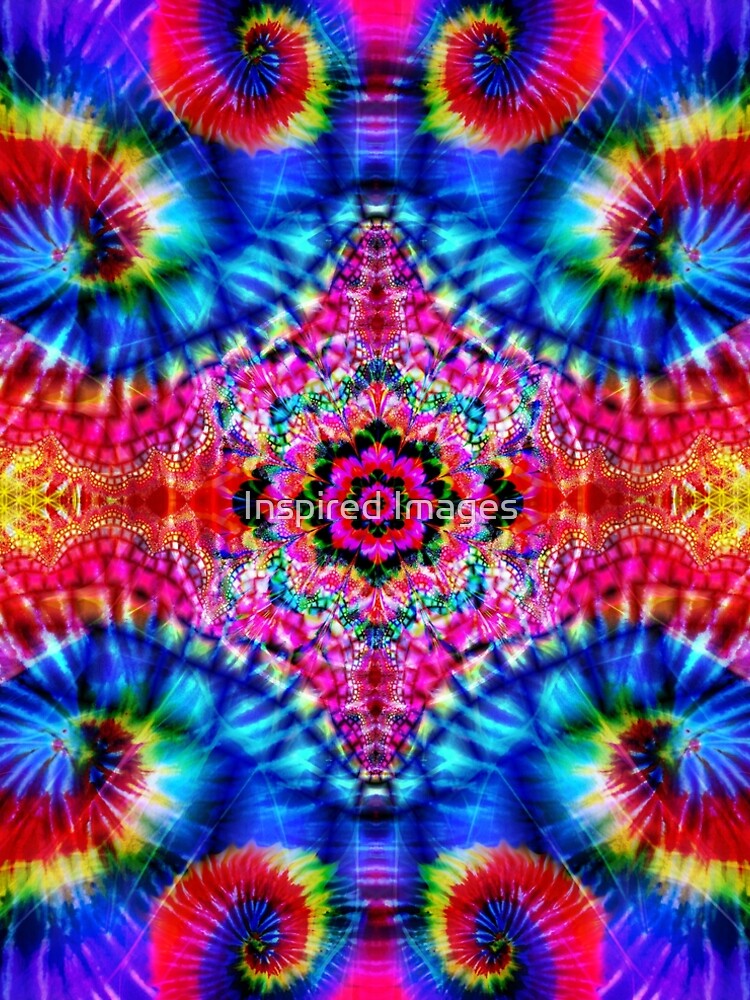 Thumbnail 4 of 4, A-Line Dress, Tie-Dye Psychedelic / New-Age Hippie Festival designed and sold by Inspired Images.