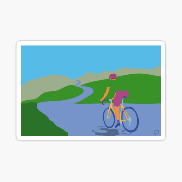 Perdu à vélo Sticker