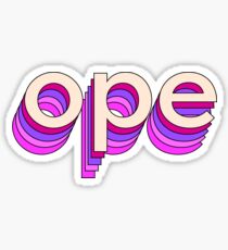 pinks ope Sticker
