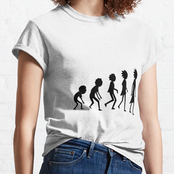Rick and Morty - Evolution - Black Classic T-Shirt