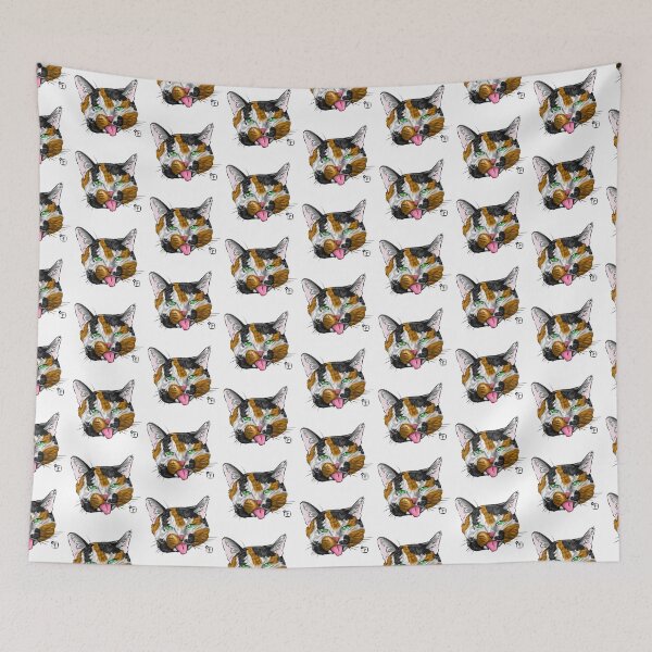 Item preview, Calico Cat Face designed and sold by SonneFaunArt.