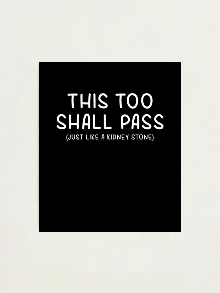 Plus Size, This Too Shall Pass, Like a Kidney Stone, Funny T-shirt, Curvy,  Sarcasm, Funny Tshirt, Divorce Gift, Stay Positive, Keep Going 