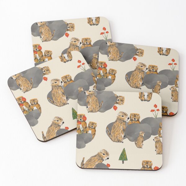 Item preview, Cute and Quirky Marmots  designed and sold by Clare Walker.