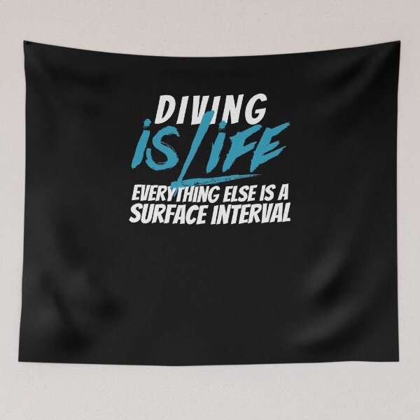 Item preview, Cool Diving Is Life Surface Interval Pun Diving Diver Shirt designed and sold by LookTwice.