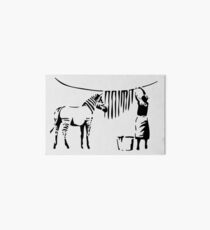 Banksy, A Woman Washing Zebra Stripes Artwork Reproduction, Posters, Tshirts, Prints Art Board