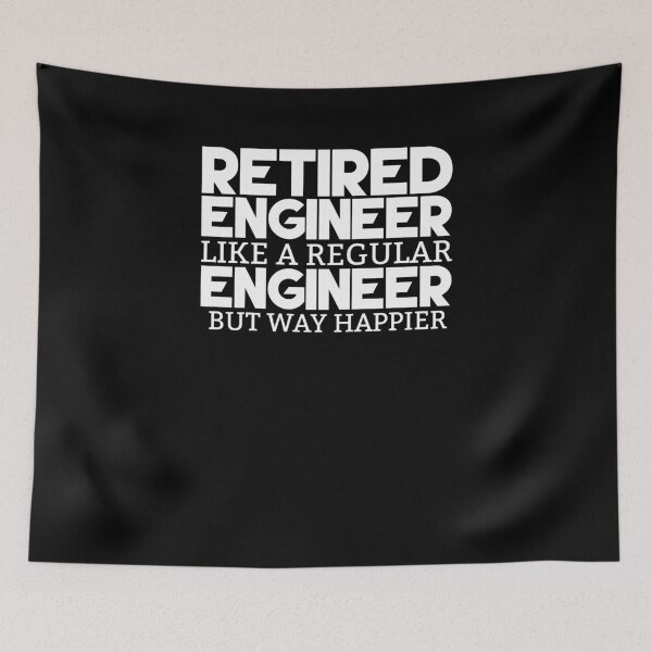 Item preview, Funny Retired Engineer Happier Retirement Engineering Shirt designed and sold by LookTwice.