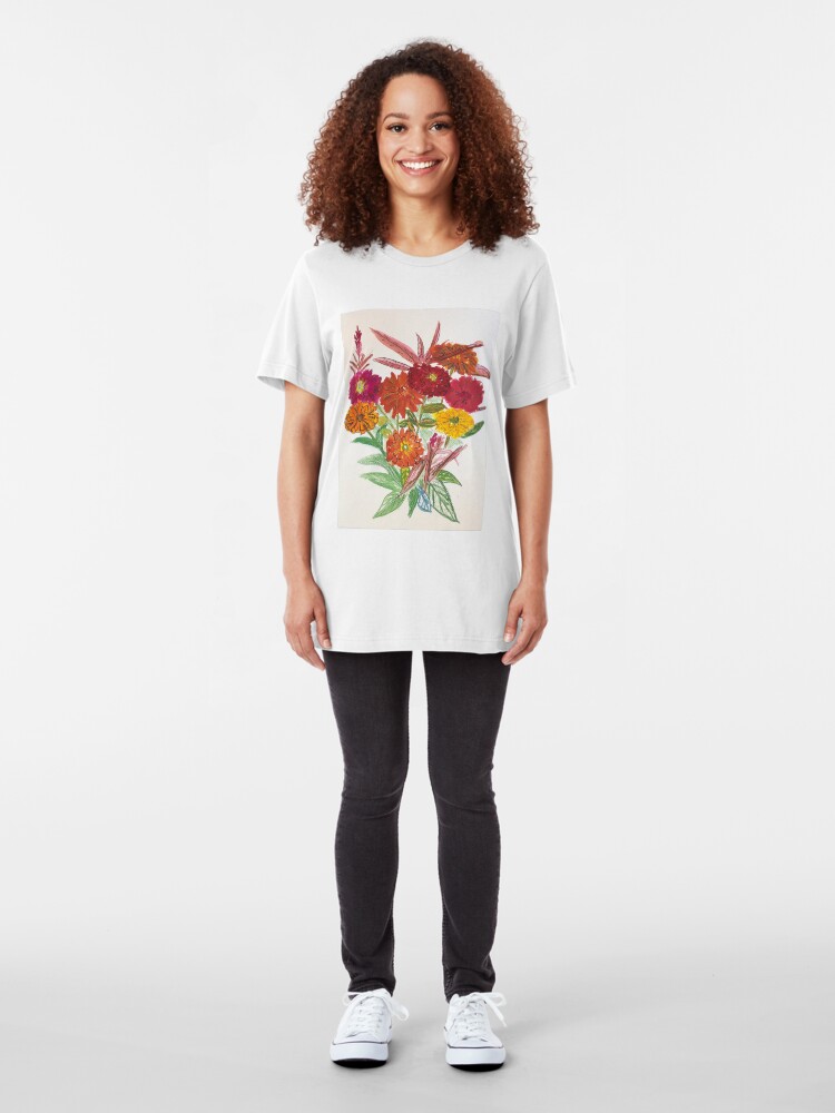 Alternate view of Flowers from Claire Slim Fit T-Shirt
