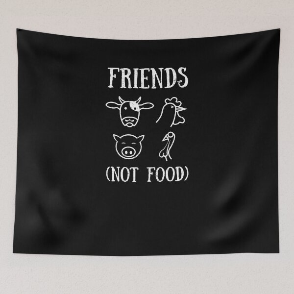 Item preview, Friends Not Food Vegetables Vegan Vegetarian Activist Shirt designed and sold by LookTwice.