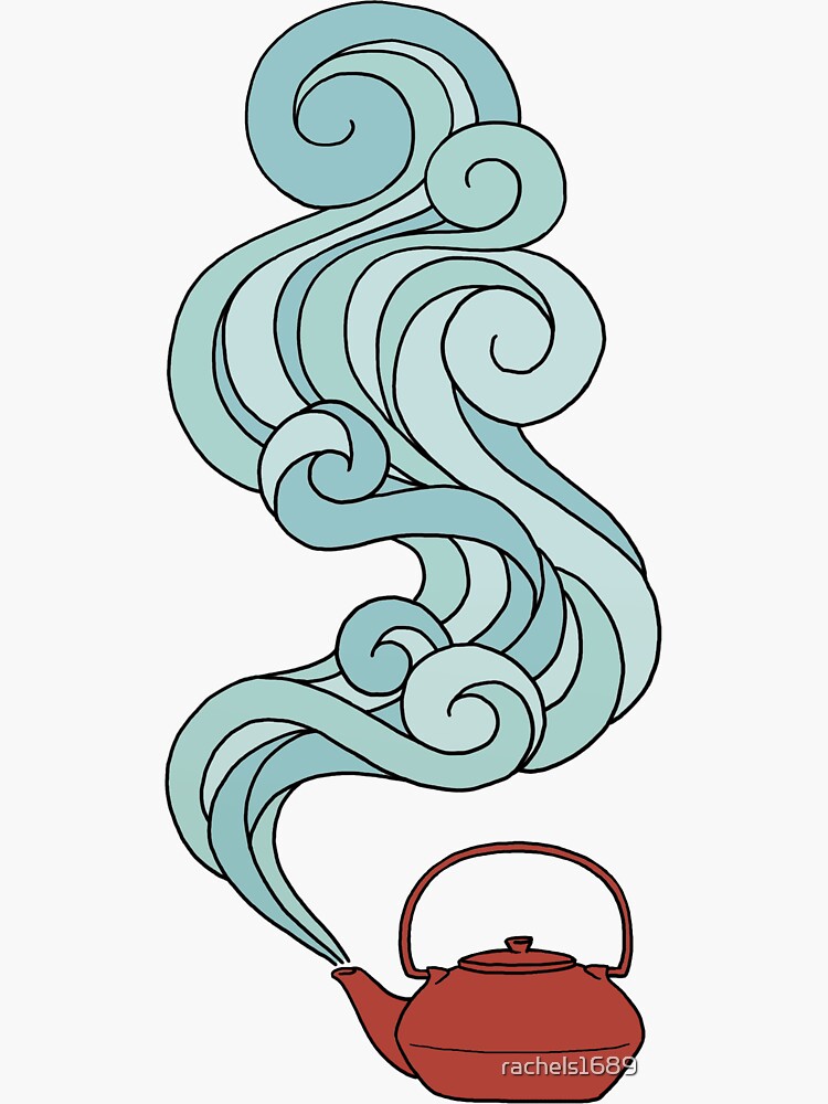 Thumbnail 3 of 3, Sticker, Tea Time designed and sold by rachels1689.