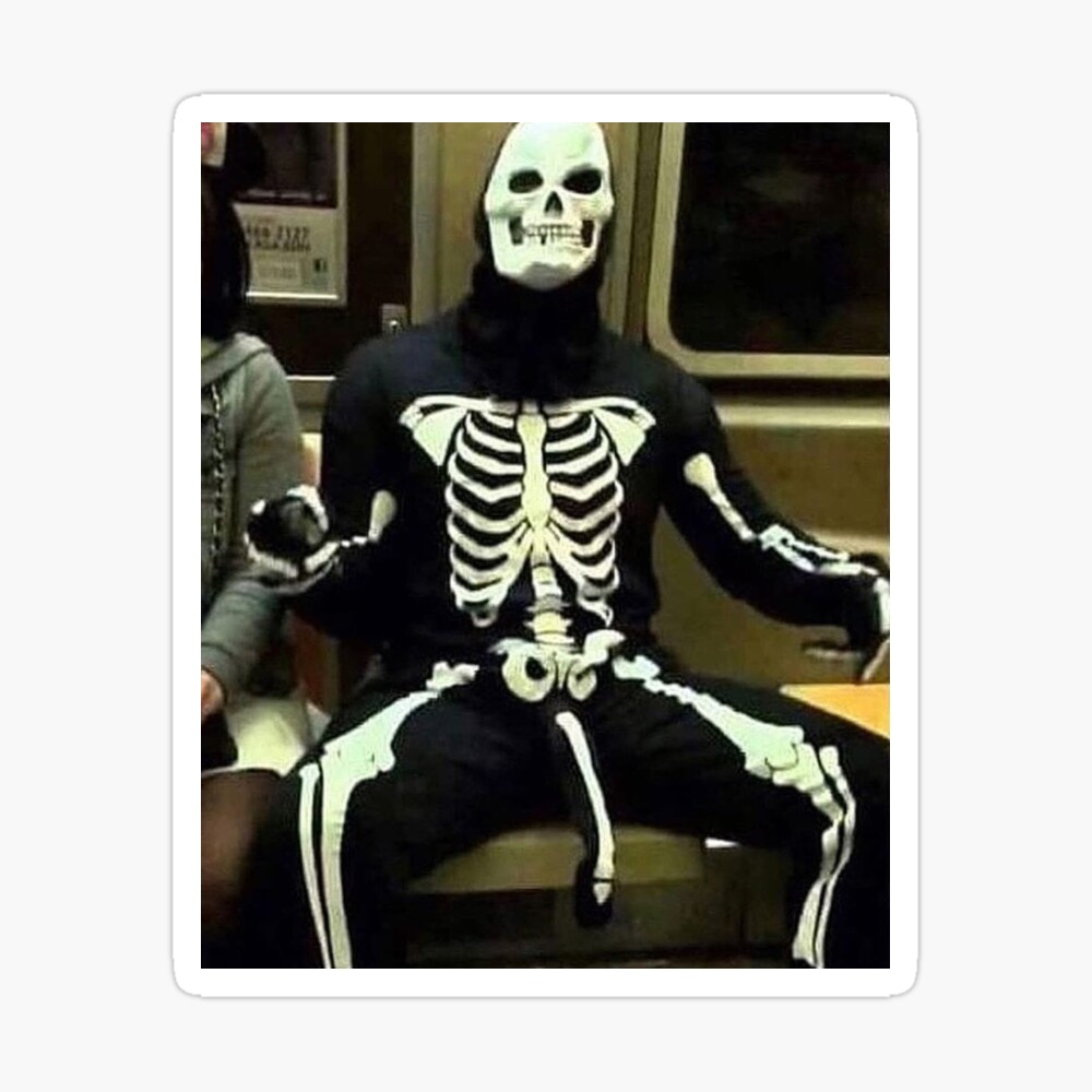 Skeleton boner meme