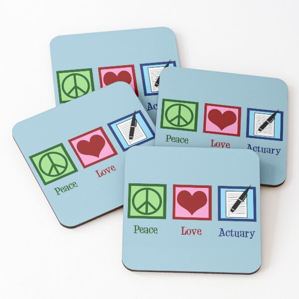 Item preview, Peace Love Actuary designed and sold by Epic Love Designs.