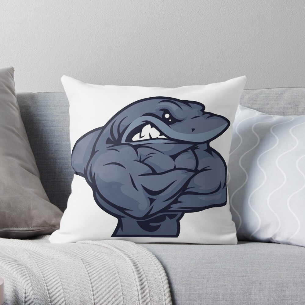 shark throw pillow