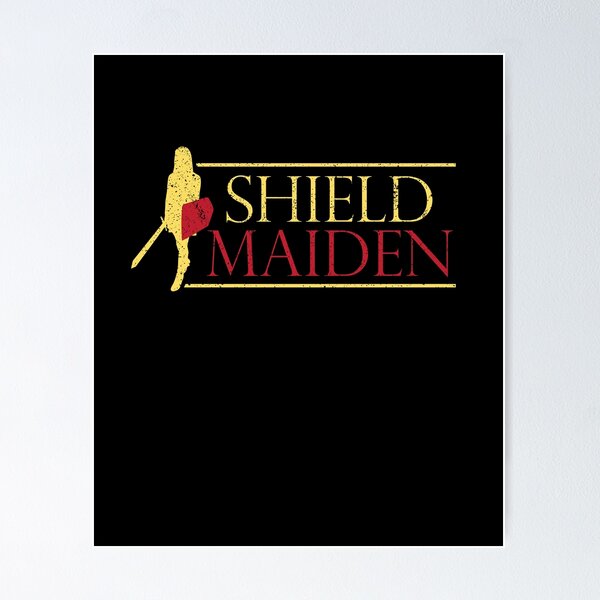 Item preview, Cool Shield Maiden Norse Nordic Warrior Scandinavian T-Shirt designed and sold by LookTwice.