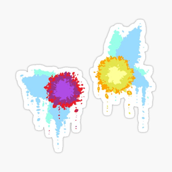 Item preview, Paint Splatter Tatl and Tael designed and sold by Incalotlarts.