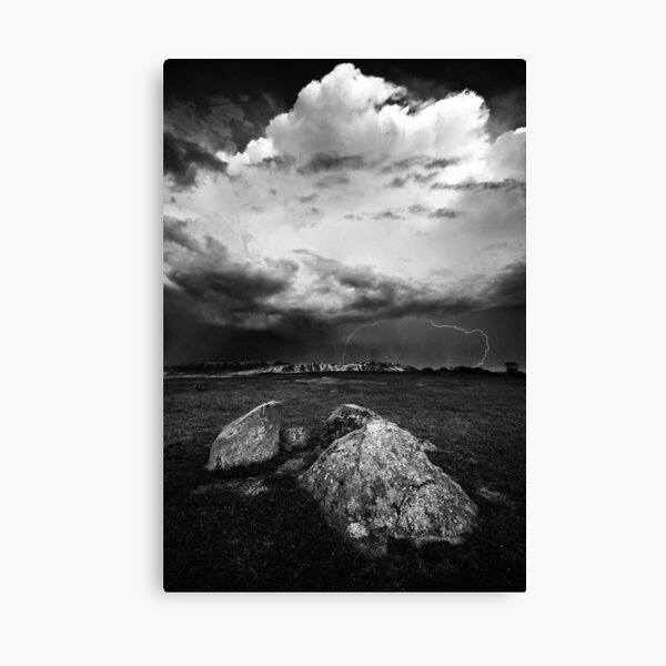 Lightning at the Rocks Canvas Print