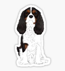Cavalier King Charles Spaniel Tri-Color Sticker