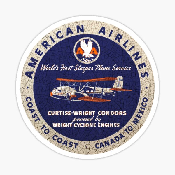 American Airlines vintage sign USA Sticker