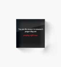 love prayer Acrylic Block