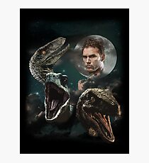 Three Raptors and a Pratt Photographic Print