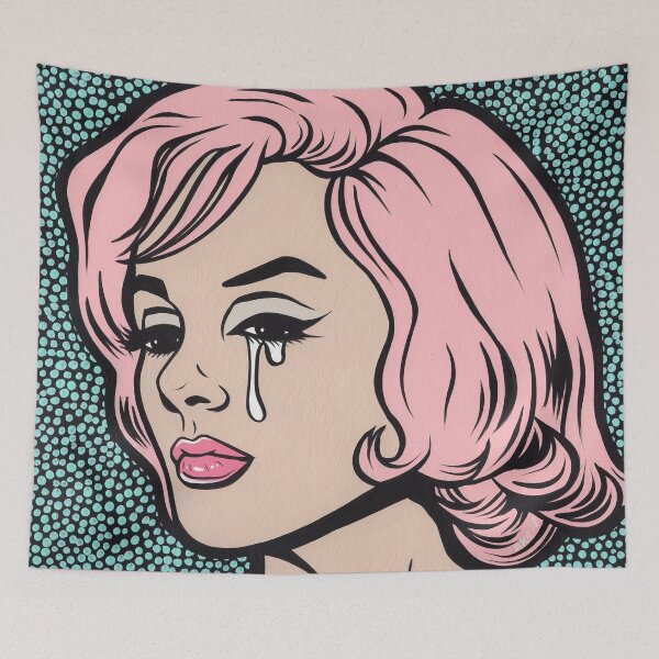 Item preview, Marilyn Pink Crying Comic Girl designed and sold by turddemon.